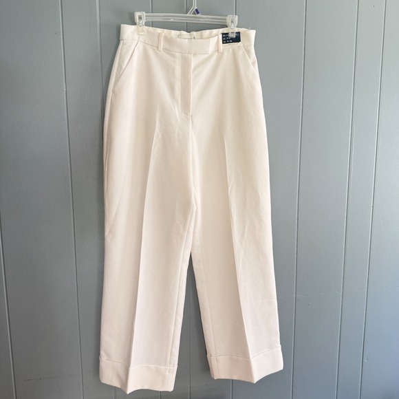 Abercrombie & Fitch Pants - NWT Abercrombie Fitch Curve Love Women 12R Ultra High Rise Wide Leg Pant Ivory